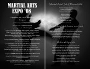 Tờ gấp giới thiệu về MARTIAL ARTS EXPO 08 tại ngân hàng ADB ở Manila - Philippine (27 - 11 - 2008)